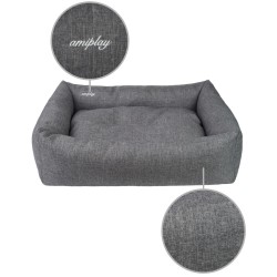 AMIPLAY Legowisko Sofa Palermo - Ciemnoszare M