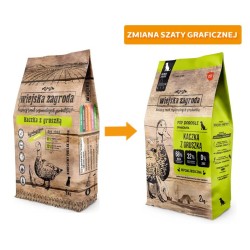 WIEJSKA ZAGRODA dla psa - Kaczka z gruszką 9 kg