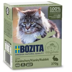 BOZITA Królik - kawałeczki mięsa dla kotów 370g (galaretka) 16x 370g