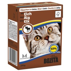 BOZITA Łoś - kawałeczki mięsa dla kotów 370g (galaretka) 370g