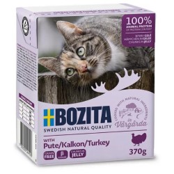 BOZITA Indyk - kawałeczki mięsa dla kotów 370g (galaretka) 370g
