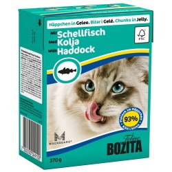 BOZITA Dorsz - kawałeczki mięsa dla kotów 370g (galaretka) 16x 370g