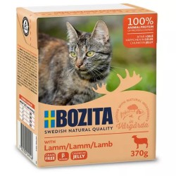 BOZITA Jagnięcina - kawałeczki mięsa dla kotów 370g (galaretka) 370g