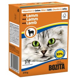 BOZITA Jagnięcina - kawałeczki mięsa dla kotów 370g (galaretka) 16x 370g