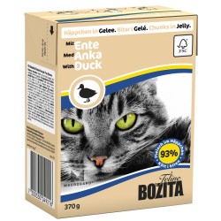 BOZITA Kaczka - kawałeczki mięsa dla kotów 370g (galaretka) 16x 370g