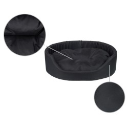 AMIPLAY Legowisko owalne Basic - Czarne S