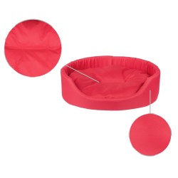 AMIPLAY Legowisko owalne Basic - Czerwone XXL