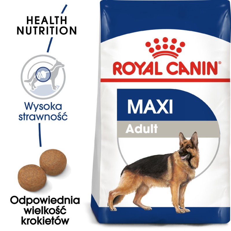 ROYAL CANIN Maxi Adult karma sucha dla psów dorosłych, do 5 roku życia, ras dużych 15 kg