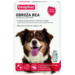 BEAPHAR Obroża BEA naturalna zapachowa M/L - obroża ochronna dla średnich i dużych psów