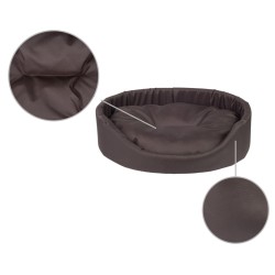 AMIPLAY Legowisko owalne Basic - Brązowe XL