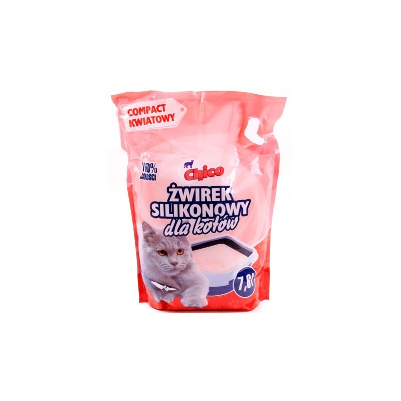 CHICO Żwirek silikonowy - compact kwiatowy 4x 7,6l