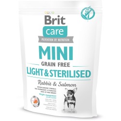 BRIT CARE Mini Light & Sterilised - Rabbit & Salmon 7 kg