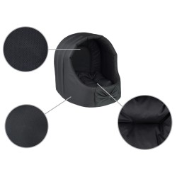 AMIPLAY Buda owalna Basic - Czarna M (40 x 40 x 42 cm)