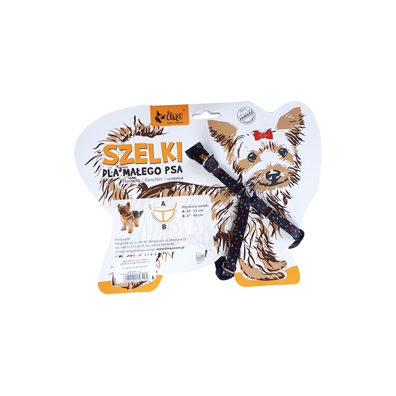 DINGO Szelki dla Yorka America - Alabama rozm. 40