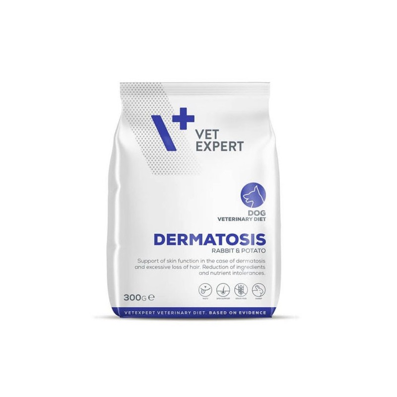 VETEXPERT 4T Veterinary Diet Dog Dermatosis Rabbit & Potato 2kg