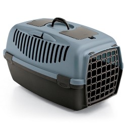 ZOLUX Transporter Gulliver plastikowe drzwi - Niebieski / Ciemny brąz Gulliver 1