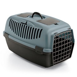 ZOLUX Transporter Gulliver plastikowe drzwi - Niebieski / Ciemny brąz Gulliver 3