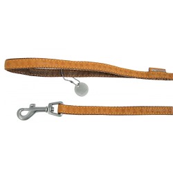 ZOLUX Smycz Mac Leather - Żółta 25mm/120cm - dla dużych psów