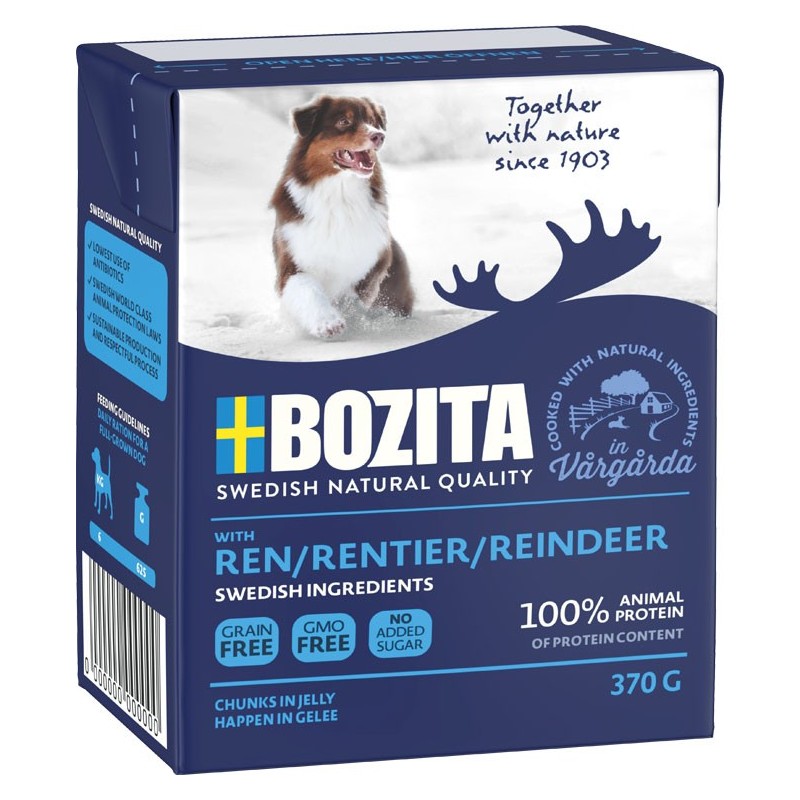 BOZITA z reniferem w galaretce - mokra karma dla psów 370g