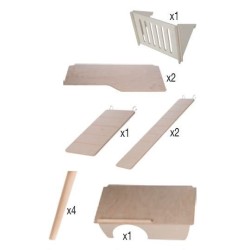 ZOLUX Klatka Neo Cosy Duże gryzonie H80 - Czarna