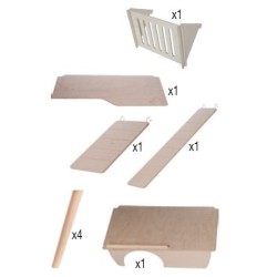 ZOLUX Klatka Neo Muki Duże gryzonie H58 - Szara