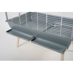 ZOLUX Klatka Neo Jili dla ptaków H80 - Szara