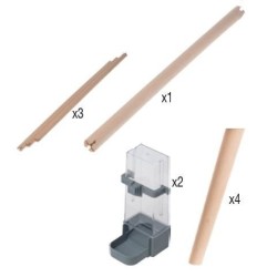 ZOLUX Klatka Neo Jili dla ptaków H80 - Szara