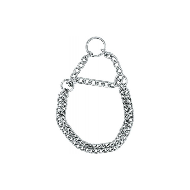 ZOLUX Obroża łańcuszkowa kolia podwójna 1/2 60 cm