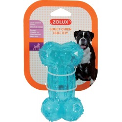 ZOLUX Kość TPR "Pop" - turkusowa 14cm - turkusowa