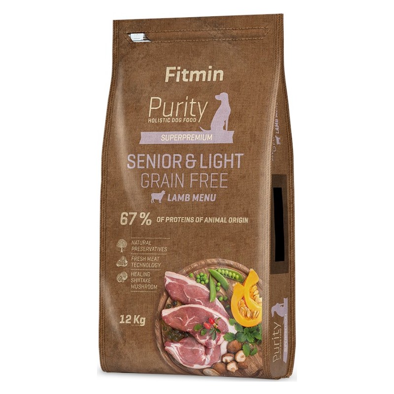 FITMIN Purity Grain Free Senior & Light Lamb 12kg