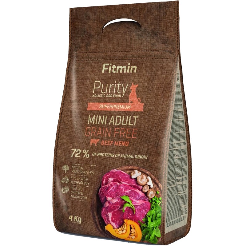 Fitmin Purity Grain Free Adult Mini Beef 800g