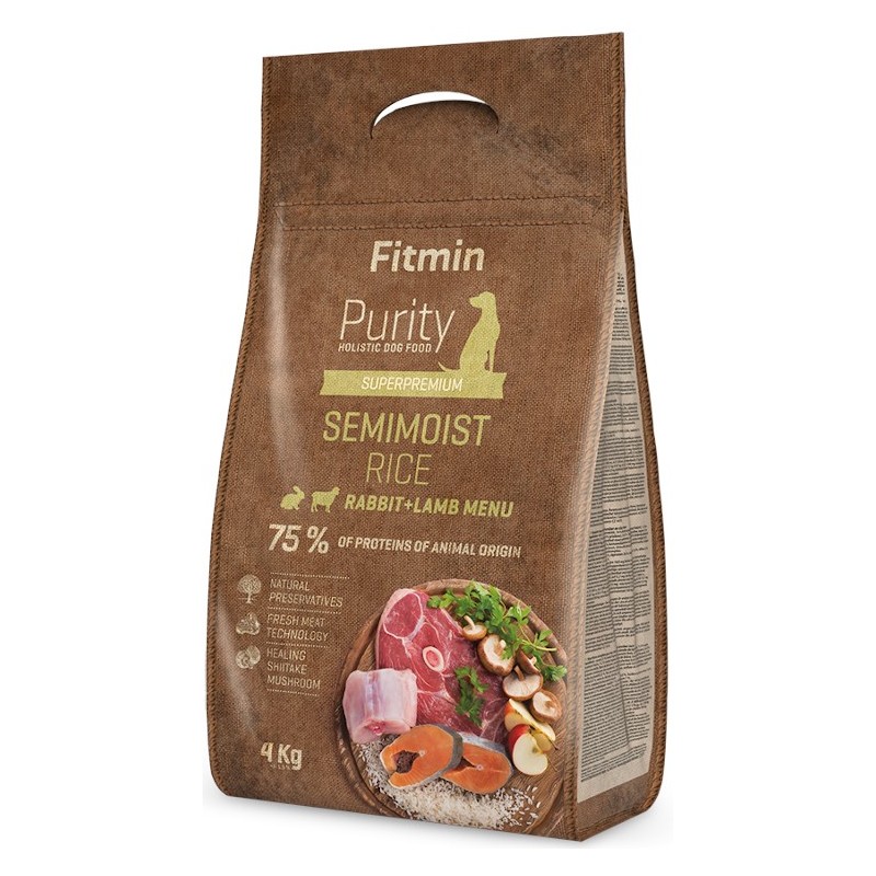 FITMIN Purity Rice Semimoist Rabbit & Lamb 800g