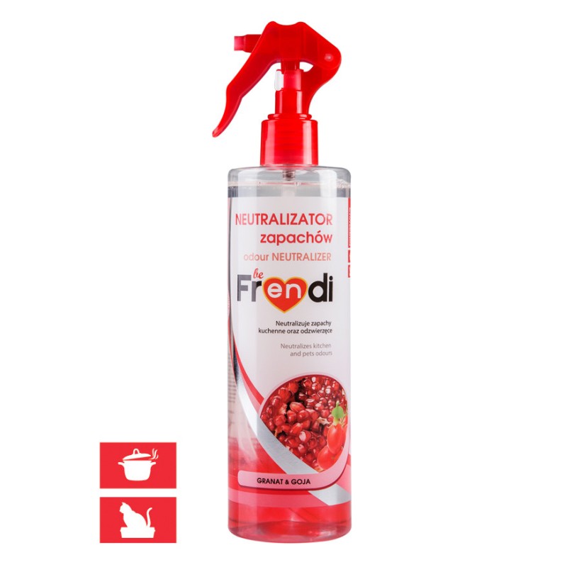 BE FRENDI Spray Neutralizator Zapachów Kuchennych i Odzwierzęcych - Granat 400 ml
