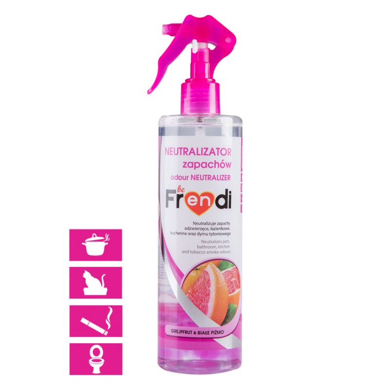 BE FRENDI Spray Neutralizator Zapachów - Grejpfrut i Białe Piżmo 400 ml