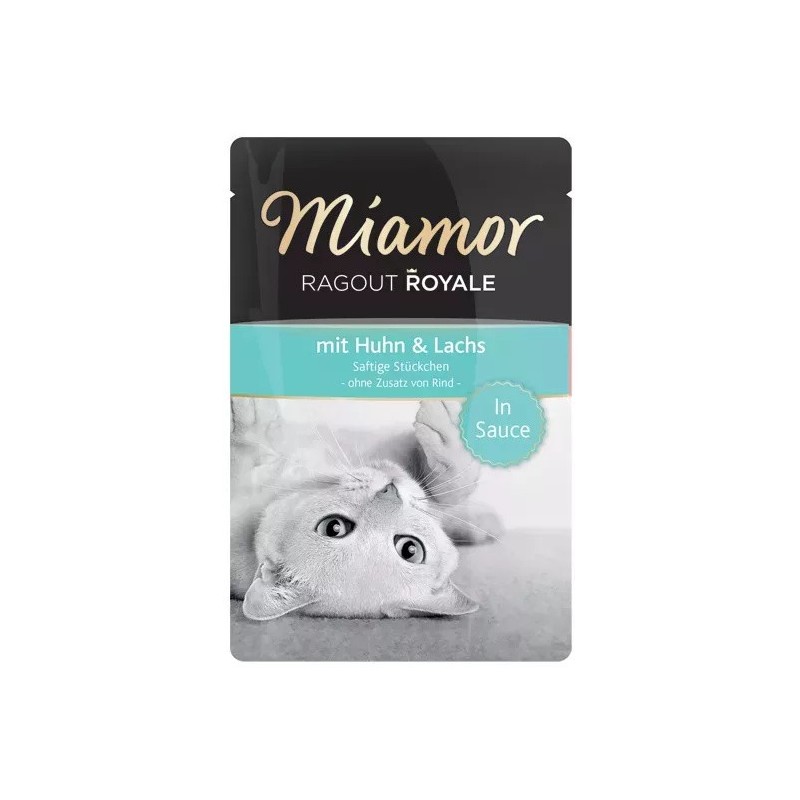 MIAMOR Ragout - Kura i Łosoś w sosie 12x 100g