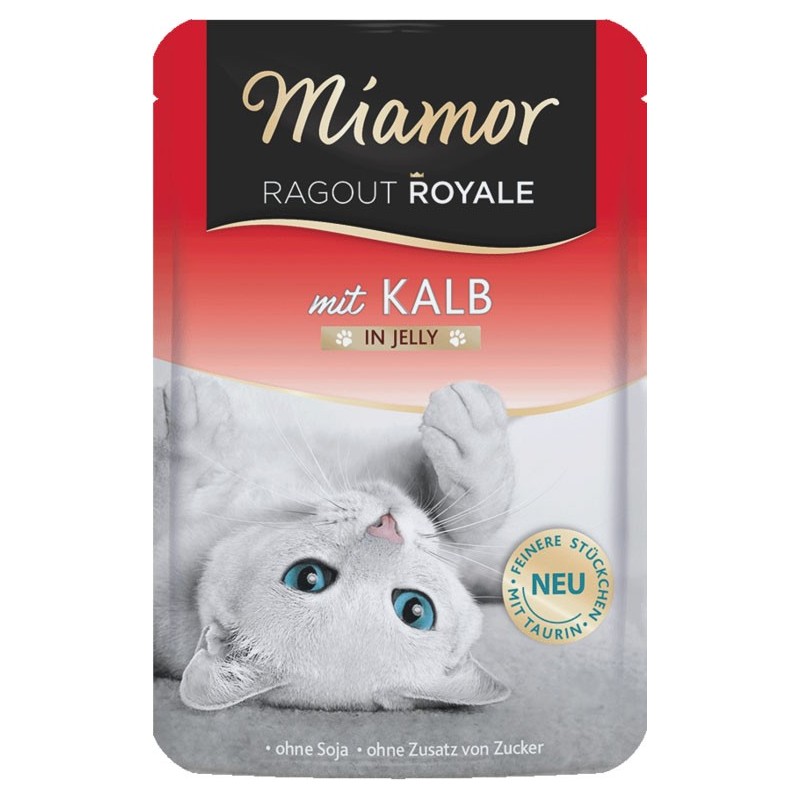MIAMOR Ragout - Cielęcina w galaretce (saszetka) 12x 100g