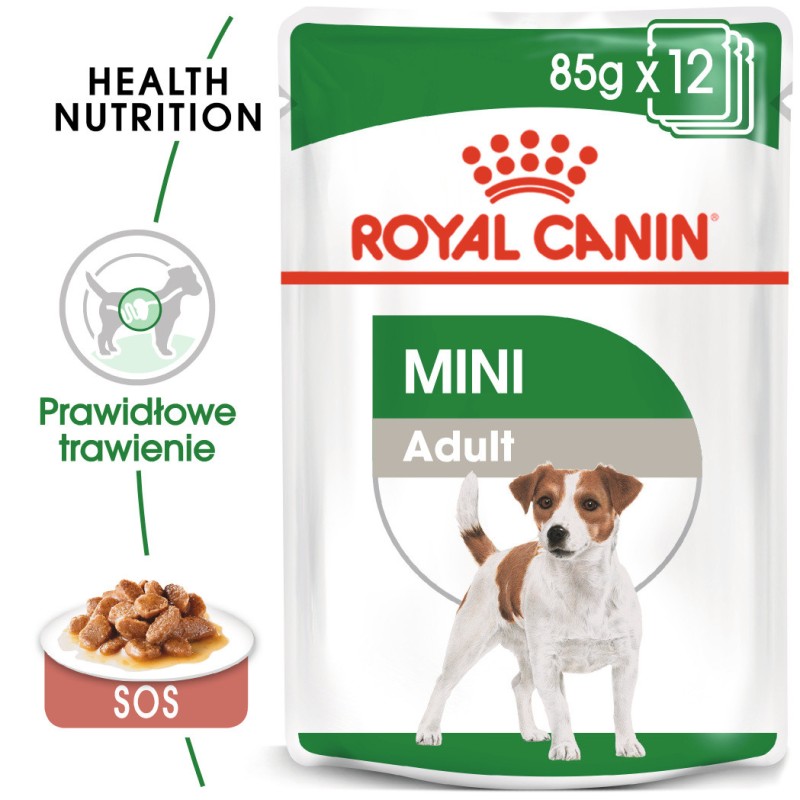 ROYAL CANIN Mini Adult karma mokra w sosie dla psów dorosłych ras małych 85g