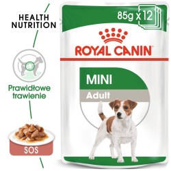 ROYAL CANIN Mini Adult karma mokra w sosie dla psów dorosłych ras małych 12x 85g
