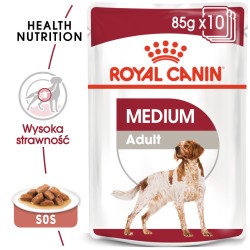 ROYAL CANIN Medium Adult karma mokra w sosie dla psów dorosłych ras średnich 10x 140g