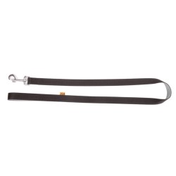 DINGO Smycz pojedyncza Twilight Silver - czarna 2cm x 130cm