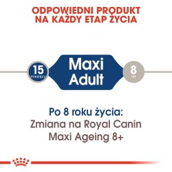 ROYAL CANIN Maxi Adult karma mokra, kawałki w sosie dla psów dorosłych, ras dużych 10x 140g