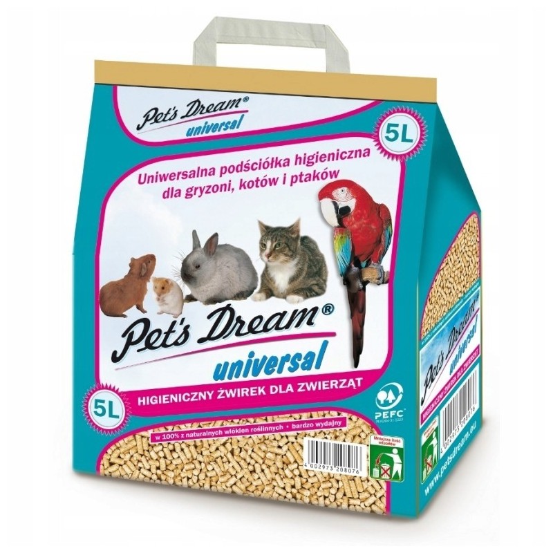 CAT'S BEST Pet's Dream Universal - dla gryzoni, ptaków i kotów 5l / 2,8kg
