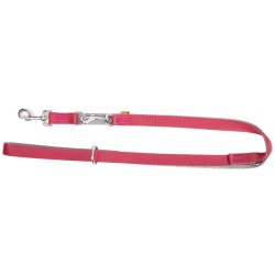 DINGO Smycz przedłużana Twilight Silver - bordowa 1cm x 220cm