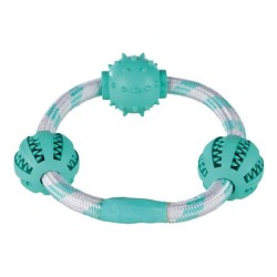 TRIXIE Sznur z 3 piłkami Denta Fun