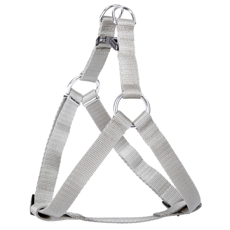 DINGO Szelki z taśmy "Fred" - szare rozm. 60 (1,6cm)