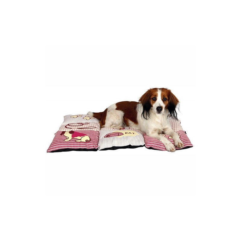 TRIXIE Koc / Legowisko Patchwork - czerwony/beżowy