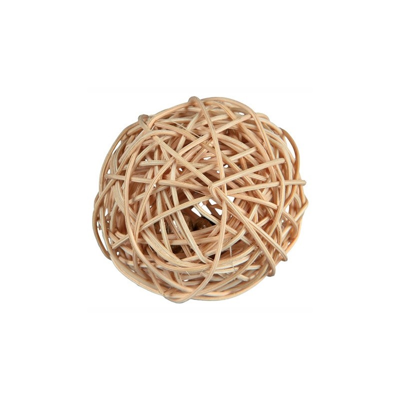 TRIXIE Piłka z wikliny z dzwonkiem 4 cm