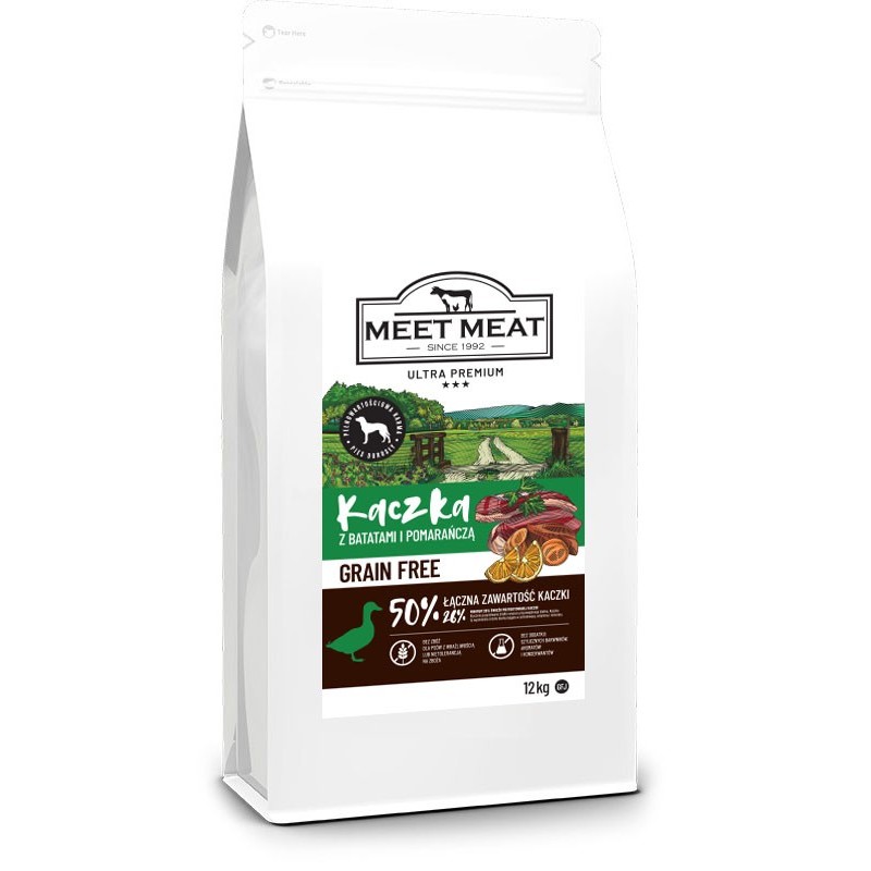MEET MEAT Grain Free Duck, Sweet Potatoes & Orange 2x 12kg