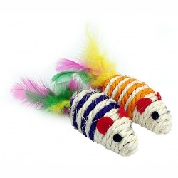 PET NOVA Zestaw 2 myszek dla kota 7cm x 3cm