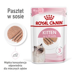 ROYAL CANIN Kitten Instinctive pasztet karma mokra - pasztet dla kociąt do 12 miesiąca życia 12x 85g
